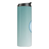 Beauful Blue Ombre Monogram Thermosbeker (Gedraaid links)