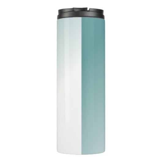 Beauful Blue Ombre Monogram Thermosbeker (Achterkant)