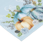 Beauful Blue Pumpkin Autumn Waterverf Herfst Korte Tafelloper (Hoek)