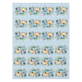 Beauful Blue Pumpkin Autumn Waterverf Herfst Tafelkleed (Voorkant)