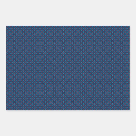 Beauful Blue Sweater Knit Pattern Inpakpapier Vel (Voorkant 2)