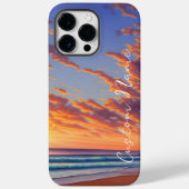 Beauful Blue Turquoise Ocean Sunset Case-Mate iPhone Case (Achterkant)