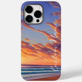 Beauful Blue Turquoise Ocean Sunset Case-Mate iPhone 14 Pro Max Hoesje