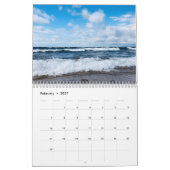 Beauful Blue Waves Beach Photography Calendar Kalender (Feb 2027)
