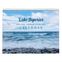 Beauful Blue Waves Beach Photography Calendar