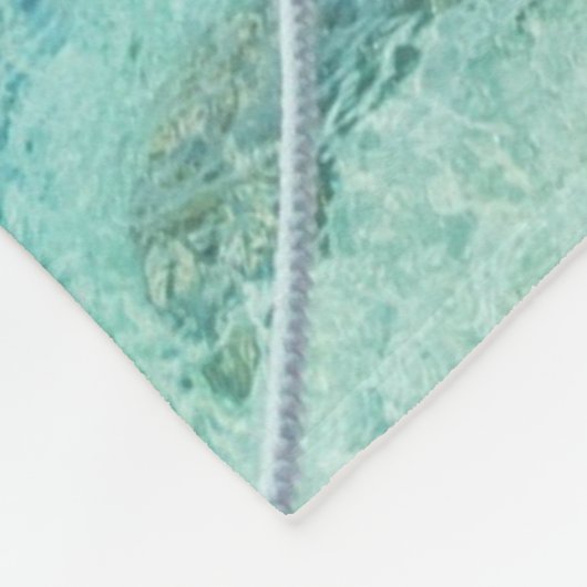 Beauful Boardwalk Turquoise Water Fleece Blanket (Hoek)