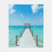 Beauful Boardwalk Turquoise Water Fleece Blanket Deken (Voorkant)