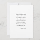 Beauful Boho Botanical Memorial-fotokaart Kaart (Achterkant)