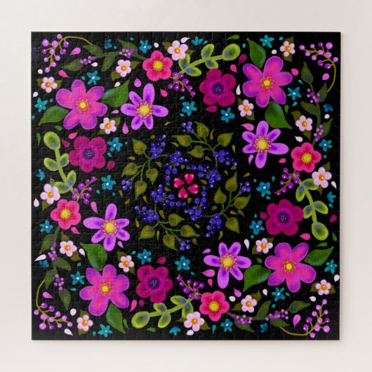 Beauful Boho Flowers Legpuzzel (Horizontaal)