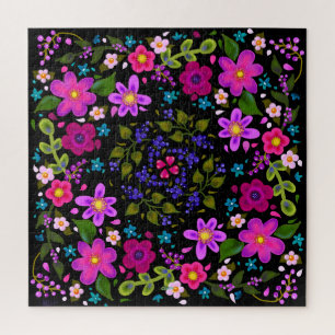 Beauful Boho Flowers Legpuzzel