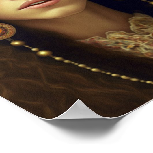 Beauful Boho Hippie Woman Poster (Hoek)