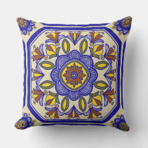 Beauful Boho Italiaanse Tegel buitenshuis Pillow