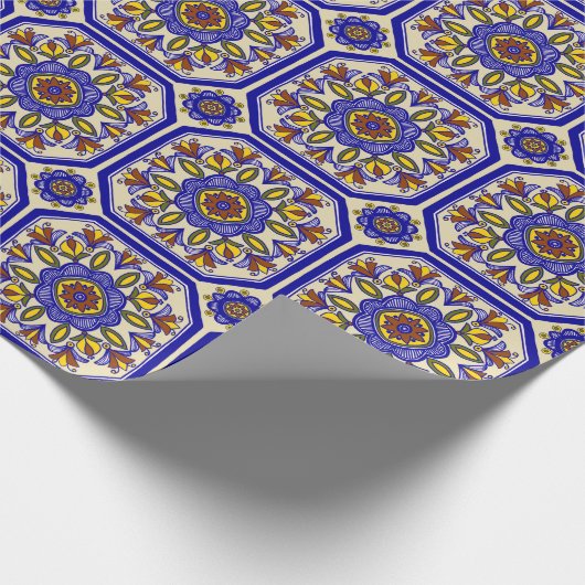 Beauful Boho Italiaanse Tegel Cadeaupapier (Hoek)