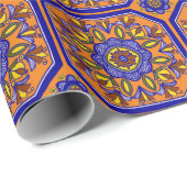 Beauful Boho Italiaanse Tegel Cadeaupapier (Rol Hoek)