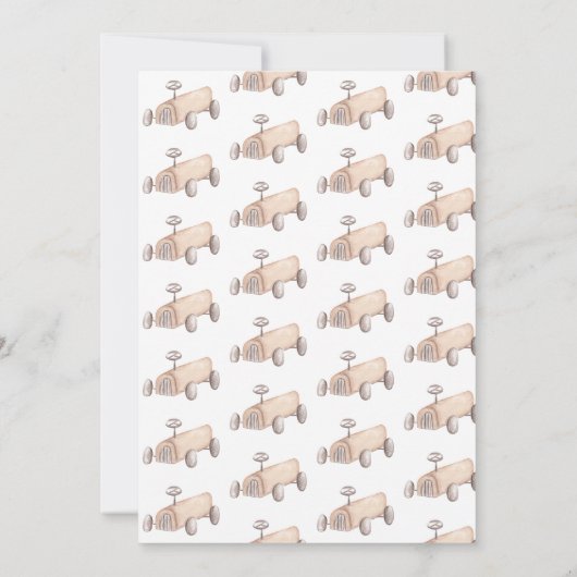 Beauful Boho Nursery Boy Baby shower Invitation Kaart (Achterkant)