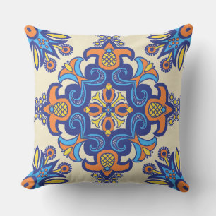 Beauful Boho Talavera Tile Buitenkussen
