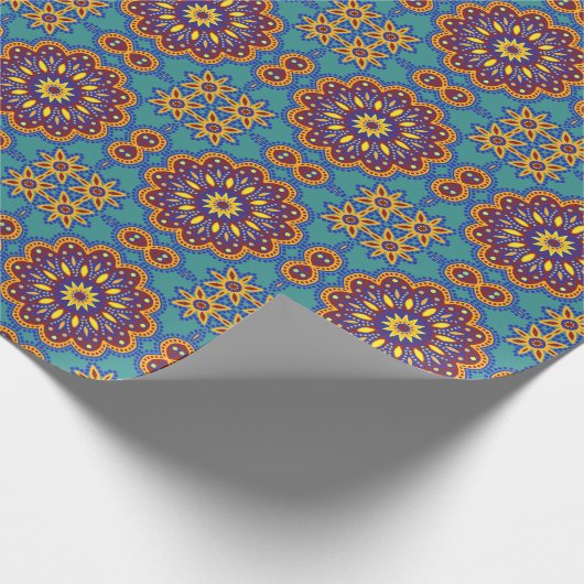 Beauful Boho Talavera Tile Cadeaupapier (Hoek)