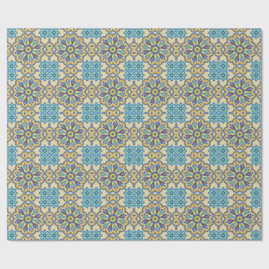 Beauful Boho Talavera Tile Cadeaupapier (Vlak)