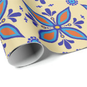 Beauful Boho Talavera Tile Cadeaupapier (Rol Hoek)