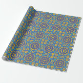 Beauful Boho Talavera Tile Cadeaupapier (Uitgerold)