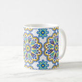 Beauful Boho Talavera Tile Koffiemok (Voorkant rechts)