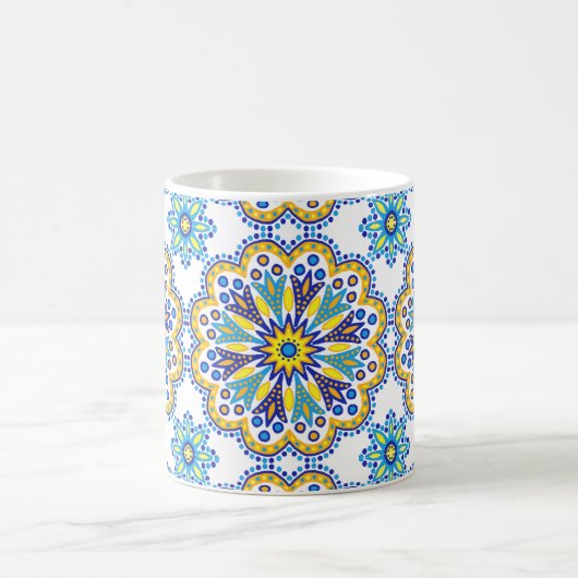 Beauful Boho Talavera Tile Koffiemok (Center)