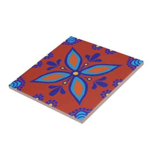 Beauful Boho Talavera Tile Tegeltje (Zijkant)
