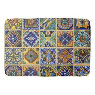 Beauful Boho Talavera Tiles Badmat