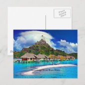 Beauful Bora Bora, Frans-Polynesië Briefkaart (Voorkant / Achterkant)