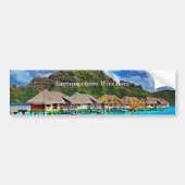 Beauful Bora Bora, Frans-Polynesië Bumpersticker (Voorkant)