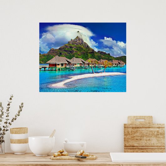 Beauful Bora Bora, Frans-Polynesië Poster (Keuken)