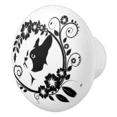 Beauful Boston Terrier Dog Keramische Knop (Rechts)