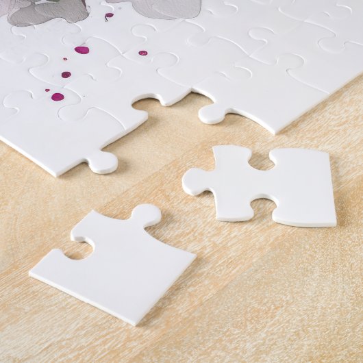 Beauful Bougainvillea-Waterverf Legpuzzel (Zijkant)