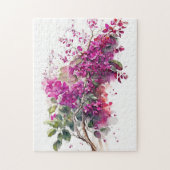 Beauful Bougainvillea-Waterverf Legpuzzel (Verticaal)