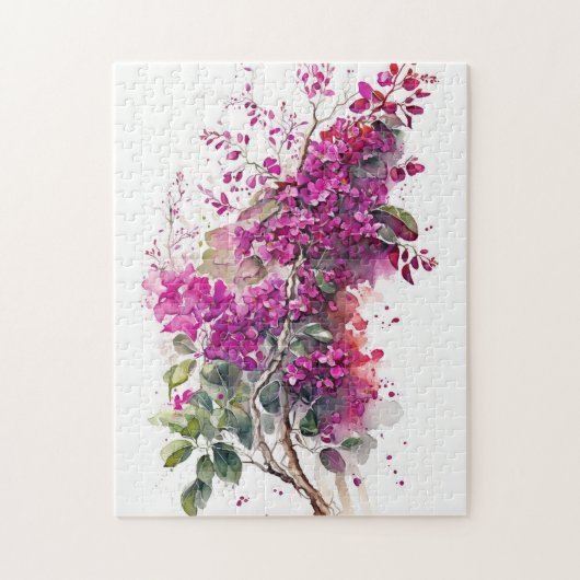 Beauful Bougainvillea-Waterverf Legpuzzel (Verticaal)