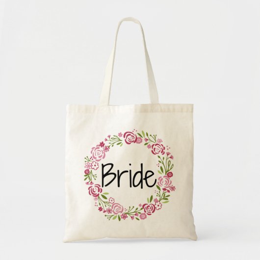Beauful Bride Floral Tas (Voorkant)