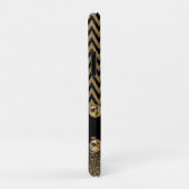 Beauful Brown Chevron Glitter Jewels Elegant Case-Mate iPhone Case (Achterkant/rechts)