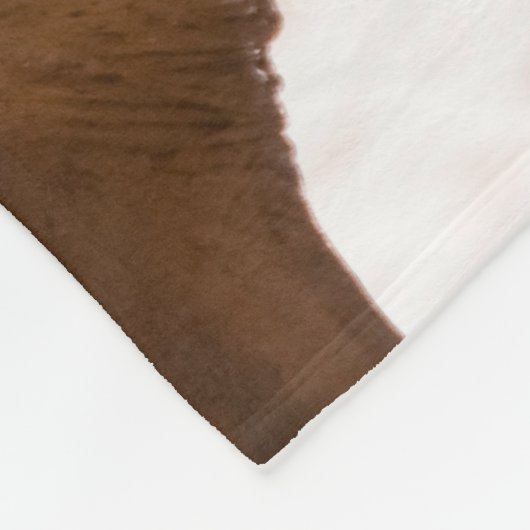 Beauful Brown Horse Fleece Blanket (Hoek)