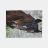 Beauful Brown Horse Fleece Blanket Deken (Voorkant (Horizontaal))