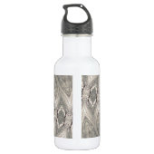 Beauful Brown Kladescope Pattern Waterfles (Achterkant)