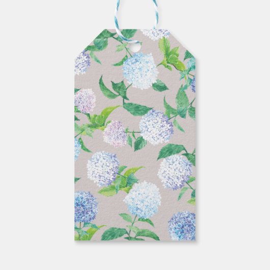 Beauful Bunny Floral Wreath Pasen Cadeaulabel (Achterkant)