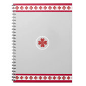 Beauful Burgundy Heart Pattern Notitieboek (Voorkant)
