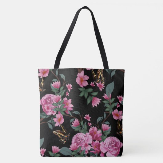 Beauful Butterfly Floral Mode Tas (Voorkant)