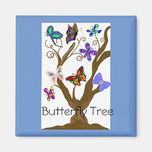 Beauful Butterfly Tree Magnet