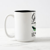 Beauful Butterfly Zodiac Traits/Gemini Tweekleurige Koffiemok (Links)