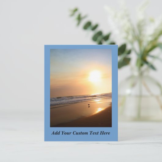 Beauful California Ocean Sunset Briefkaart (Staand voorkant)