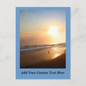 Beauful California Ocean Sunset Briefkaart (Voorkant)