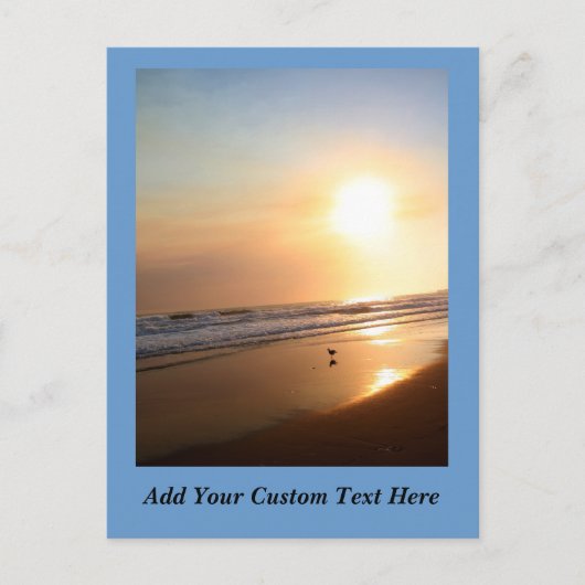 Beauful California Ocean Sunset Briefkaart (Voorkant)