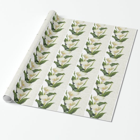 Beauful Calla Lilies Cadeaupapier (Uitgerold)
