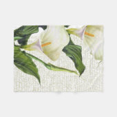 Beauful Calla Lilies Fleece Deken (Voorkant (Horizontaal))